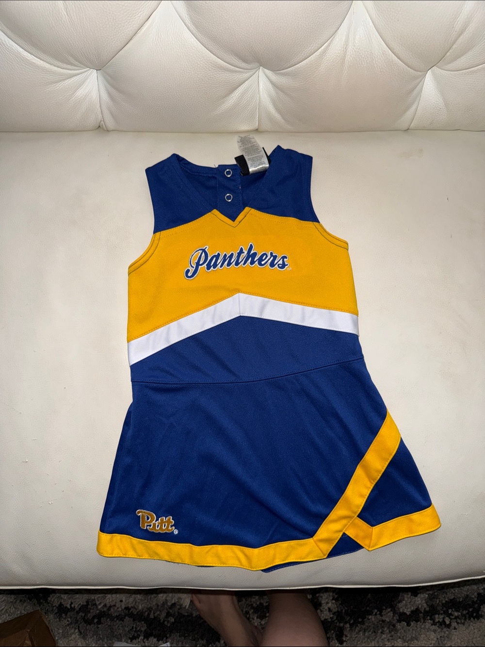 Pitt Panthers Girls Blue & Gold Cheer Dress